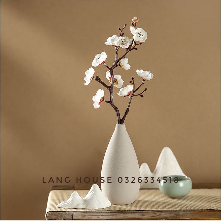 Hoa Giả Lụa - CÀNH HOA ĐÀO MINI LOẠI 1 TRANG TRÍ DECOR