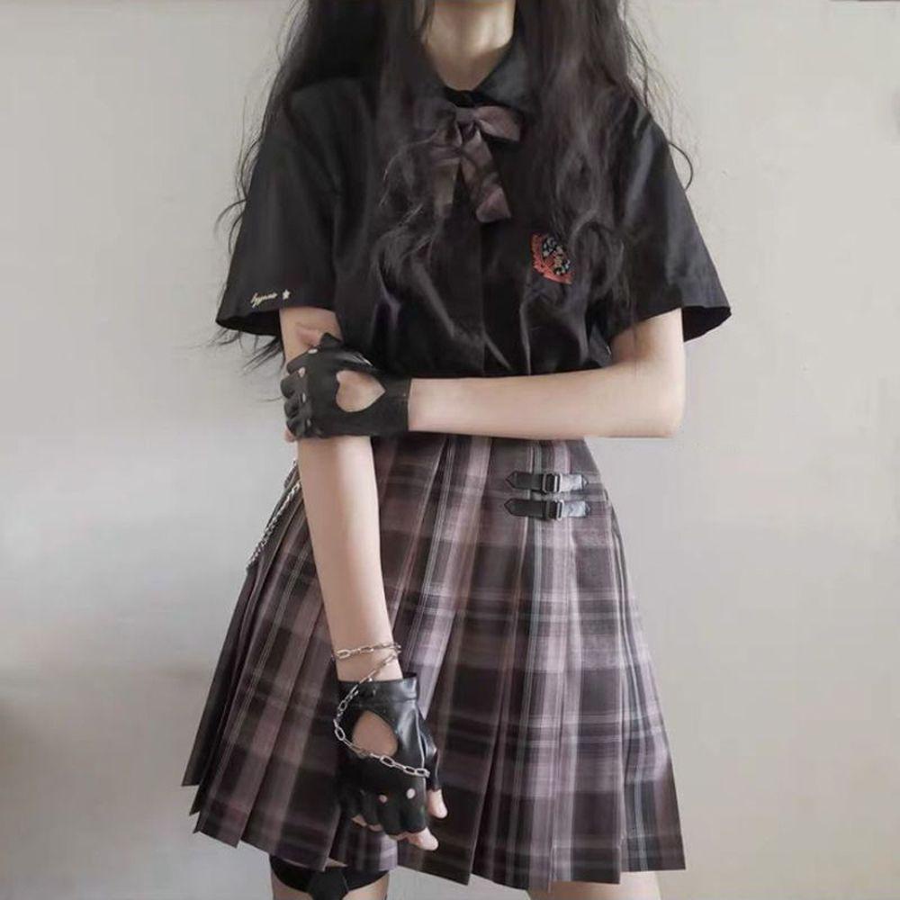 Găng Tay Hở Ngón Hình Trái Tim Phong Cách Punk Thanh Lịch Dành Cho Nữ