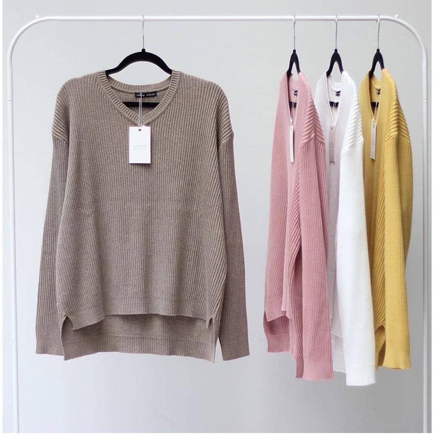 Áo Sweater Nibre Rajut Dáng Dài Thiết Kế Lưng Cao Thời Trang Trẻ Trung Cho Nam