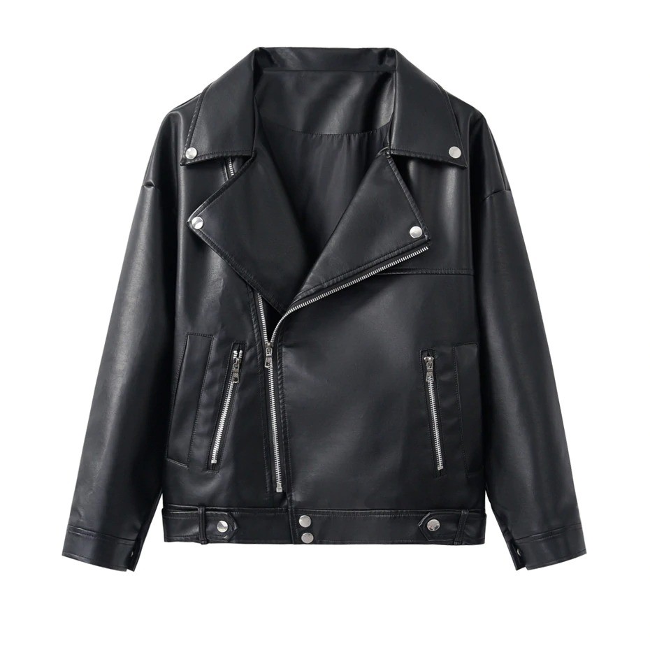 Áo khoác da motobiker zacket siêu cá tính ( có ảnh zoom sản phẩm cuối hình).