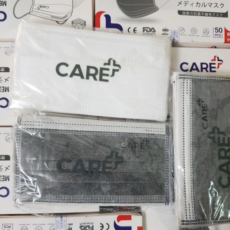 khẩu trang y tế 4 lớp CARE+ hộp 50 cái