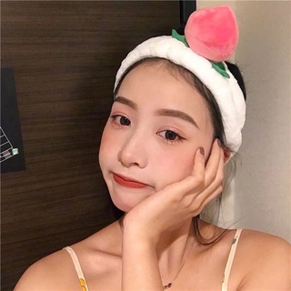 Băng đô rửa mặt quả đào 🍑 cute BD28
