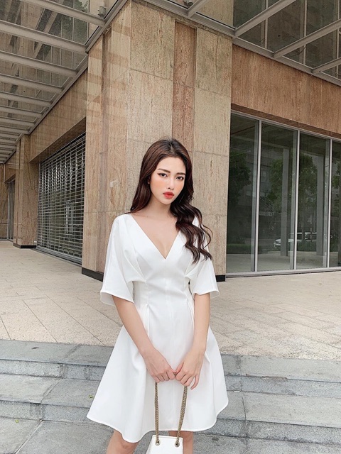 ✨✨Đầm Xếp Li Eo Tay Dơi