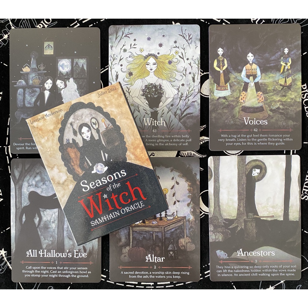 Four Seasons Oracle Card Seasons of the Witch Samhain Oracle Trò chơi bảng bài tiếng Anh