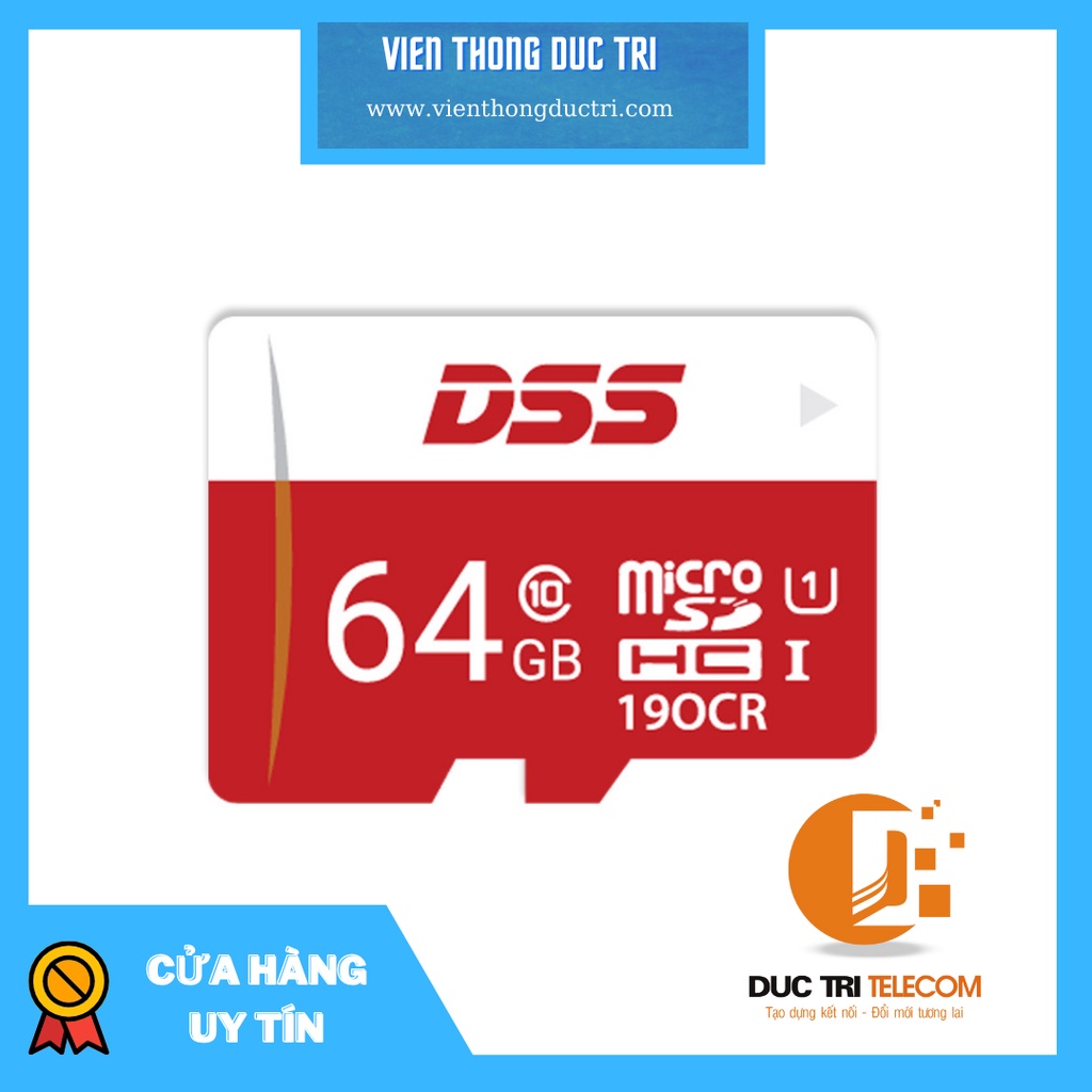 Thẻ Nhớ CLASS 10 32G 64G DSS Micro SD Chính Hãng