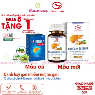 Hamogan Tuệ Linh hộp 30 viên - Hỗ trợ giải độc gan, giảm mỡ máu từ cà gai leo, lá sen và đậu nành