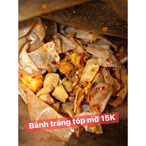 Bánh tráng sate hành phi tóp mỡ