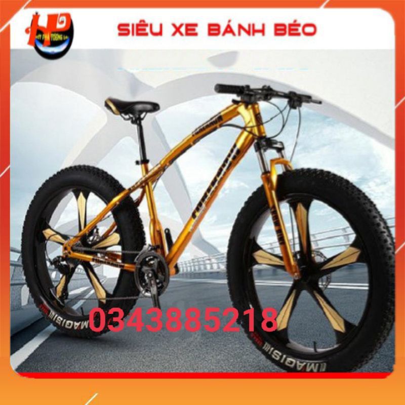 Xe đạp bánh béo 24 tốc độ thời trang mẫu mã đẹp thiết kế tinh tế