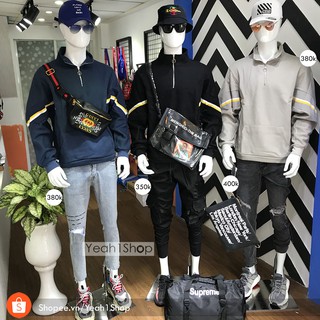 [Yeah1Shop]- Áo khoác kaki sọc tay (M,L,XL)