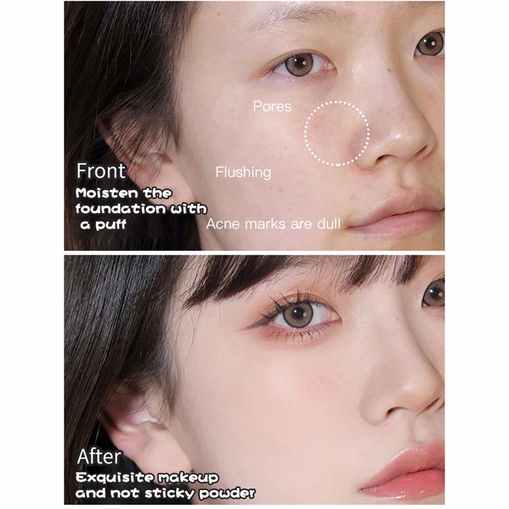 [Hàng mới về] Bộ 2 miếng mút trang điểm mềm hình tròn 2 mặt dễ mang theo tiện lợi