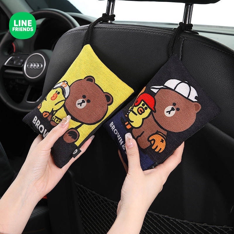 Túi hoạt tính khử mùi treo xe hơi siêu xinh mãu Gấu Vịt Brown Sally Line