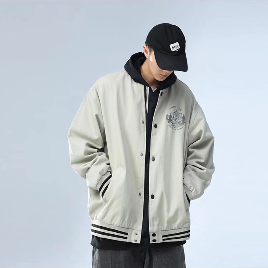 Áo Khoác Bóng Chày Tay Dài Thêu Họa Tiết Cổ Điển Thời Trang Cho Nam Và Nữ