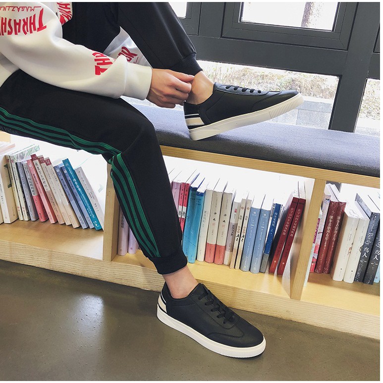 [ Sale Sock ] Giày sneaker Hàn siêu hot dệt gót 3 màu có video và ảnh thật