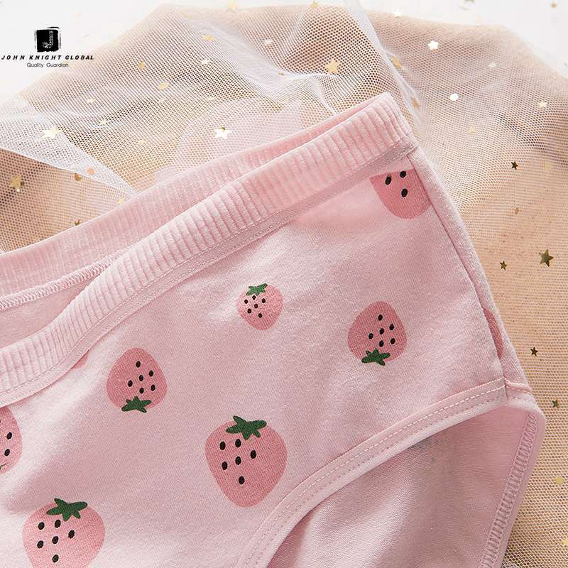 JKG Quần lót cotton in họa tiết quả dâu tây phong cách Nhật Bản dễ thương cho nữ | BigBuy360 - bigbuy360.vn