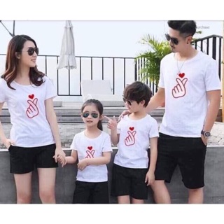 Áo gia đình thả tym chất đẹp, đủ size