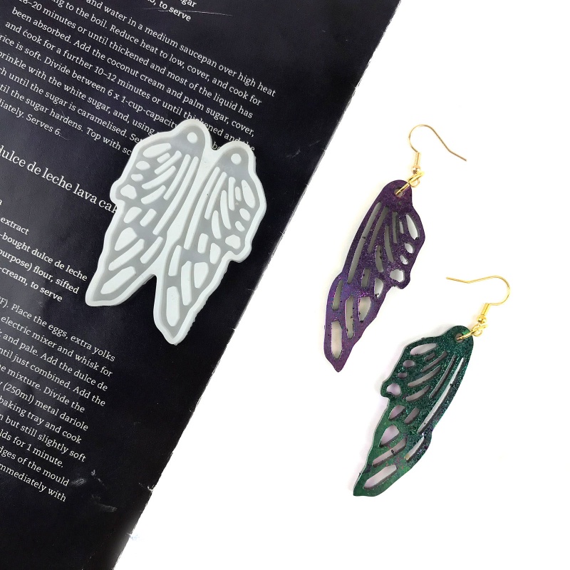 Khuôn Silicone Hình Cánh Thiên Thần Làm Trang Sức Thủ Công