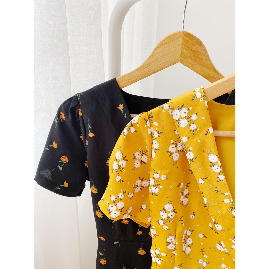[Mã WABRWA15 giảm 15% đơn 300K] HEYBEE Đầm hoa đắp chéo Vivian HT253 | BigBuy360 - bigbuy360.vn