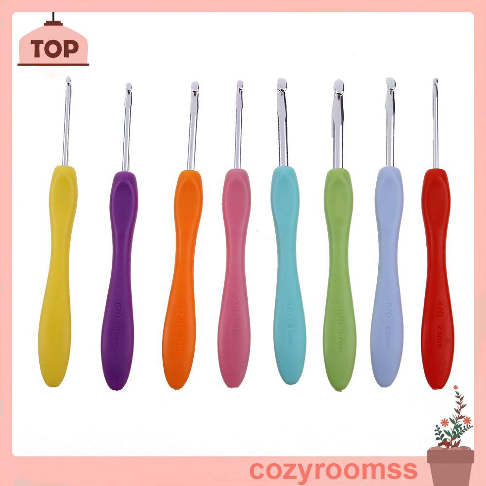 Bộ 8 Cây Móc Đan Len Bằng Nhôm Nhiều Màu Sắc