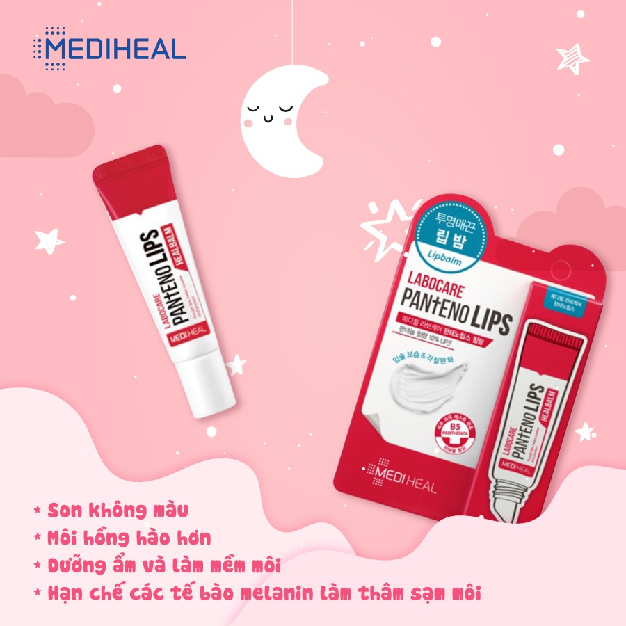 Son Dưỡng chuyên dùng cho môi khô nứt nẻ Mediheal Labocare Panteno Lips Healbalm 10ml ( Dùng Ban Đêm )