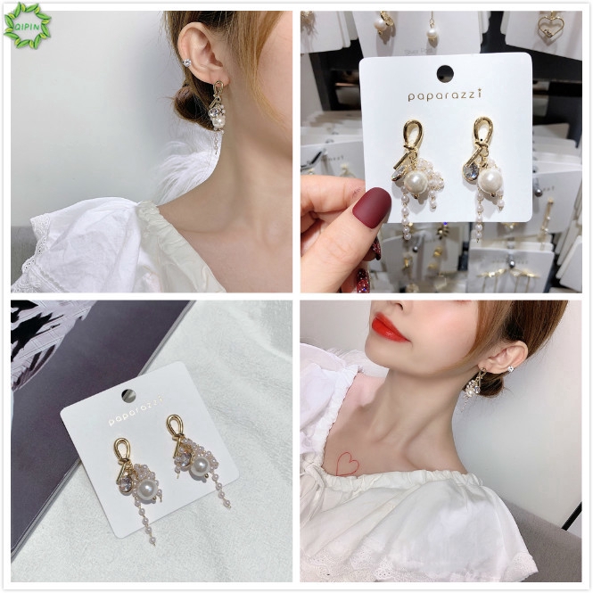 Cod Qipin Hoa tai dáng dài thời trang phong cách Hàn Quốc cho nữ