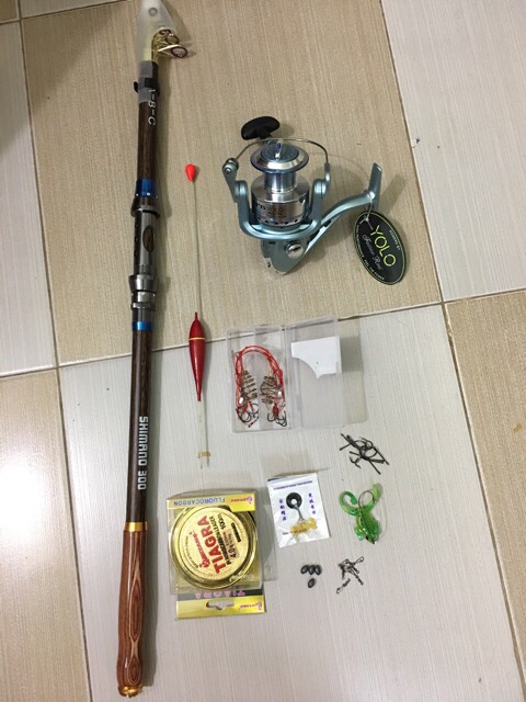 Bộ Câu Cá Đẳng Cấp Cần Shimano Tay Gỗ Kèm Phụ Kiện giá siêu rẻ