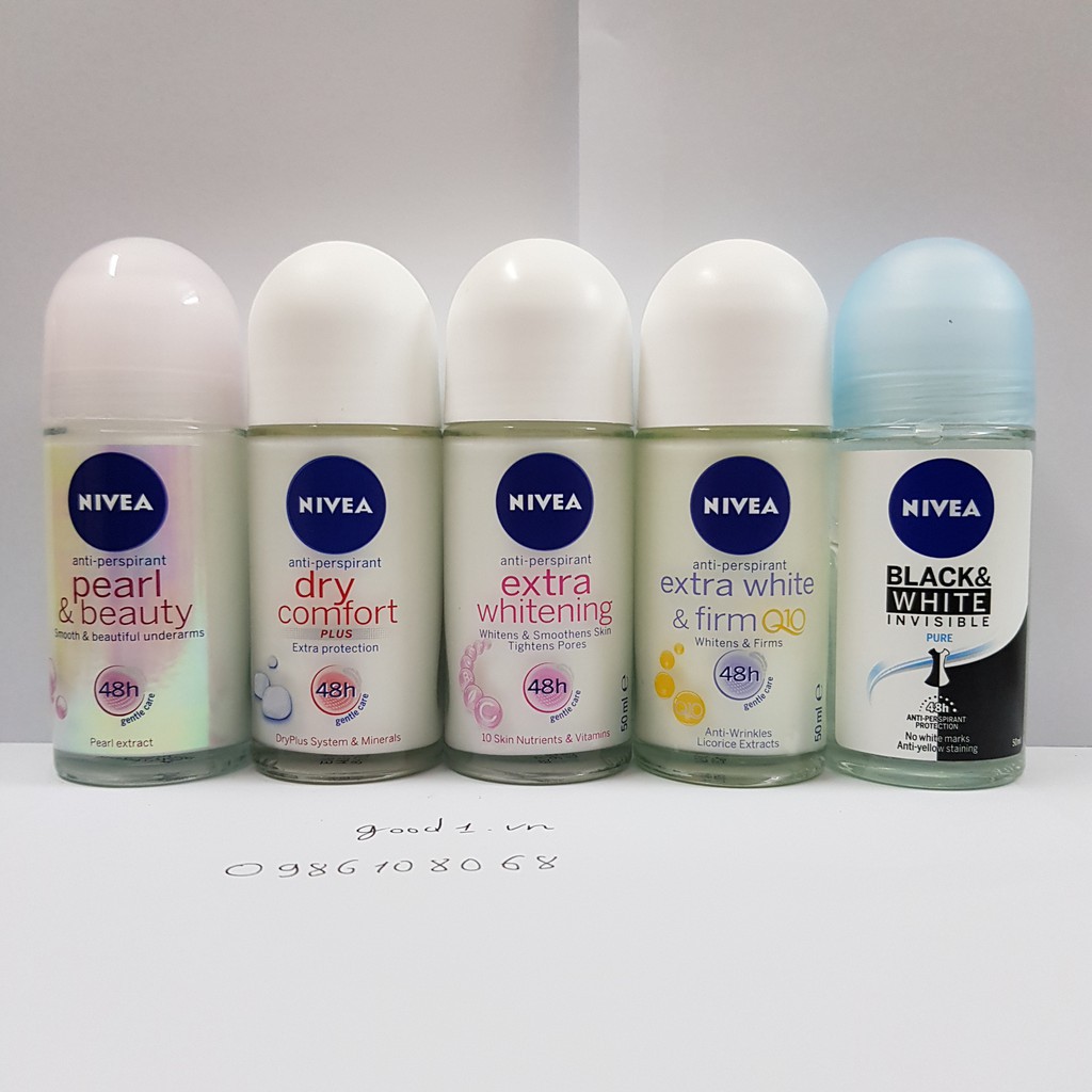 (Chính hãng) Lăn Khử Mùi Nữ Nivea 50ml