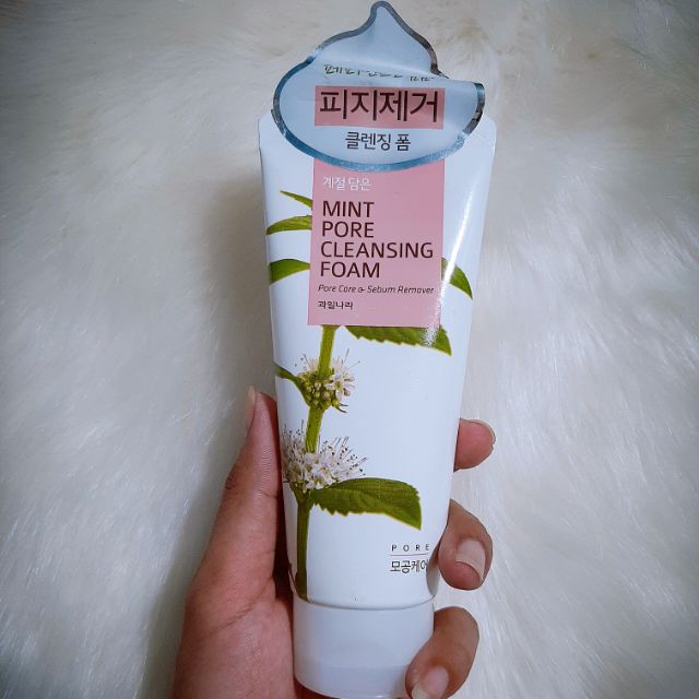 mint pore cleansing foam