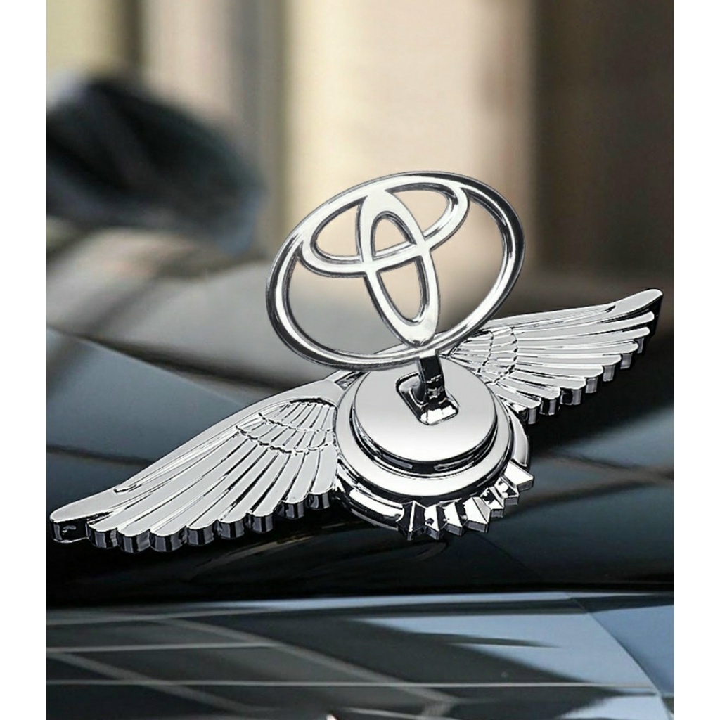 Logo cánh chim đại bàng các hãng xe  - logo lắp mui xe ô tô chất liệu mạ hợp kim sáng bóng