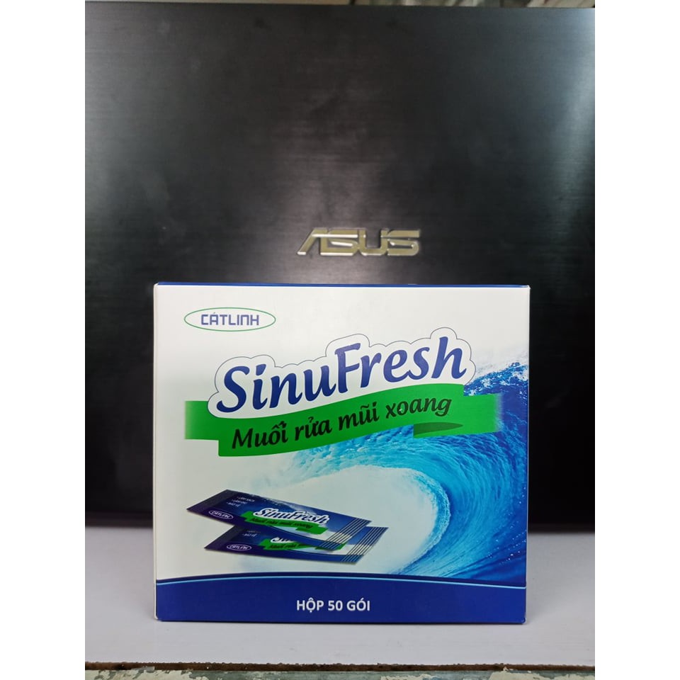 Hộp 50 gói muối rửa mũi xoang Sinufresh cát linh