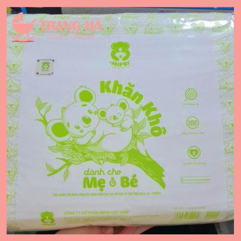 Khăn Vải Khô Đa Năng Kháng Khuẩn Mipbi Cao Cấp Cho Mẹ Và Bé 600g