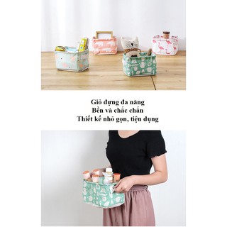 Giỏ đựng đồ size nhỏ bằng vải canvas