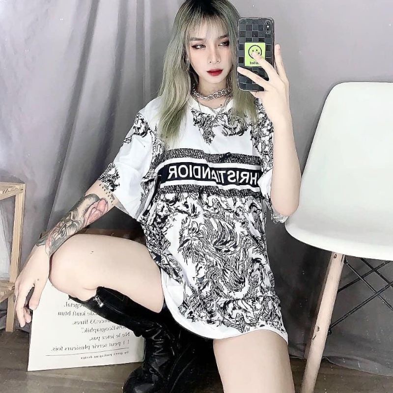 Áo thun cotton tay lỡ unisex - - ÁO DIO IN FULL HOẠ TIẾT - - mẫu hot 2022