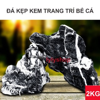 Đá Kẹp Kem loại đẹp ( 2KG ) làm thác cát, trang trí hồ cá, bể cá, hồ thủy sinh, làm tiểu cảnh đem lại may mắn gia chủ
