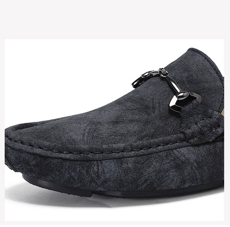 Giày lười bằng da phong cách thịnh hành cho nam