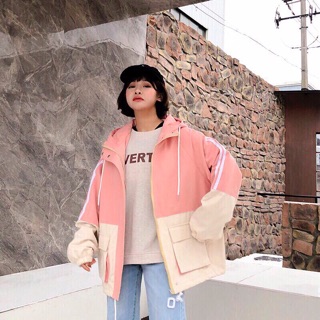 🍁Áo Khoác Dù Phối Màu Chạy 3 Sọc