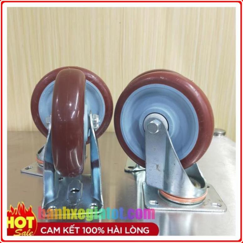 [COMBO SHOCK] Bánh xe đẩy chịu lực 125mm bộ 4 bánh - Tải 230 kg - hot