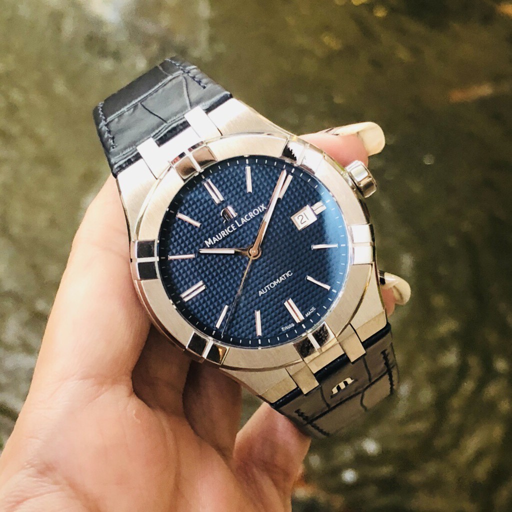 Đồng hồ nam Maurice Lacroix - Máy Automatic - Mặt kính Sapphire - Dây da