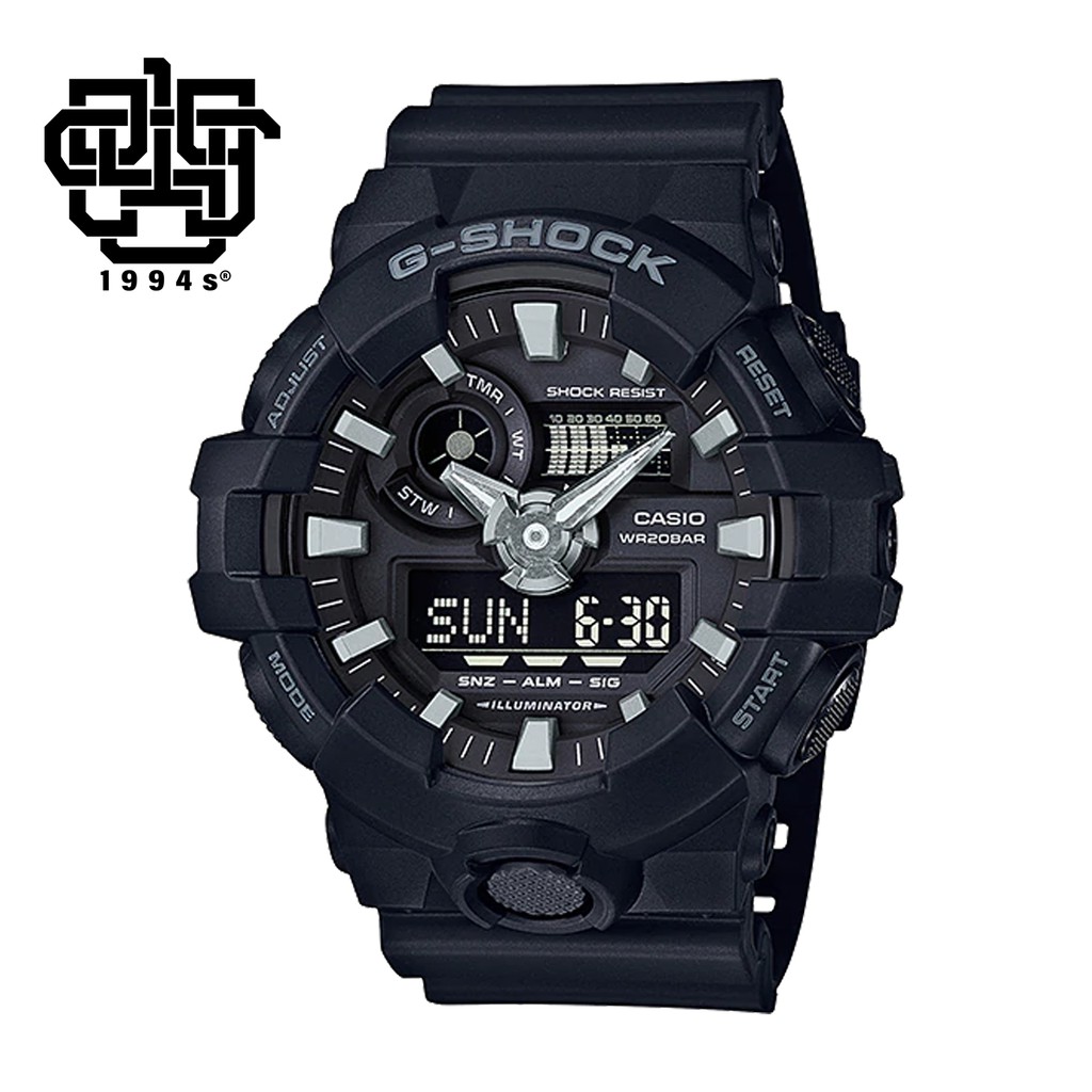 ĐỒNG HỒ NAM CASIO G-SHOCK GA-700-1B CHÍNH HÃNG 53,4mm