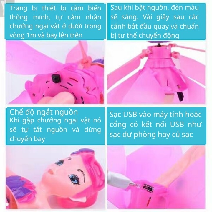 Đồ chơi cô tiên cánh bay cảm ứng