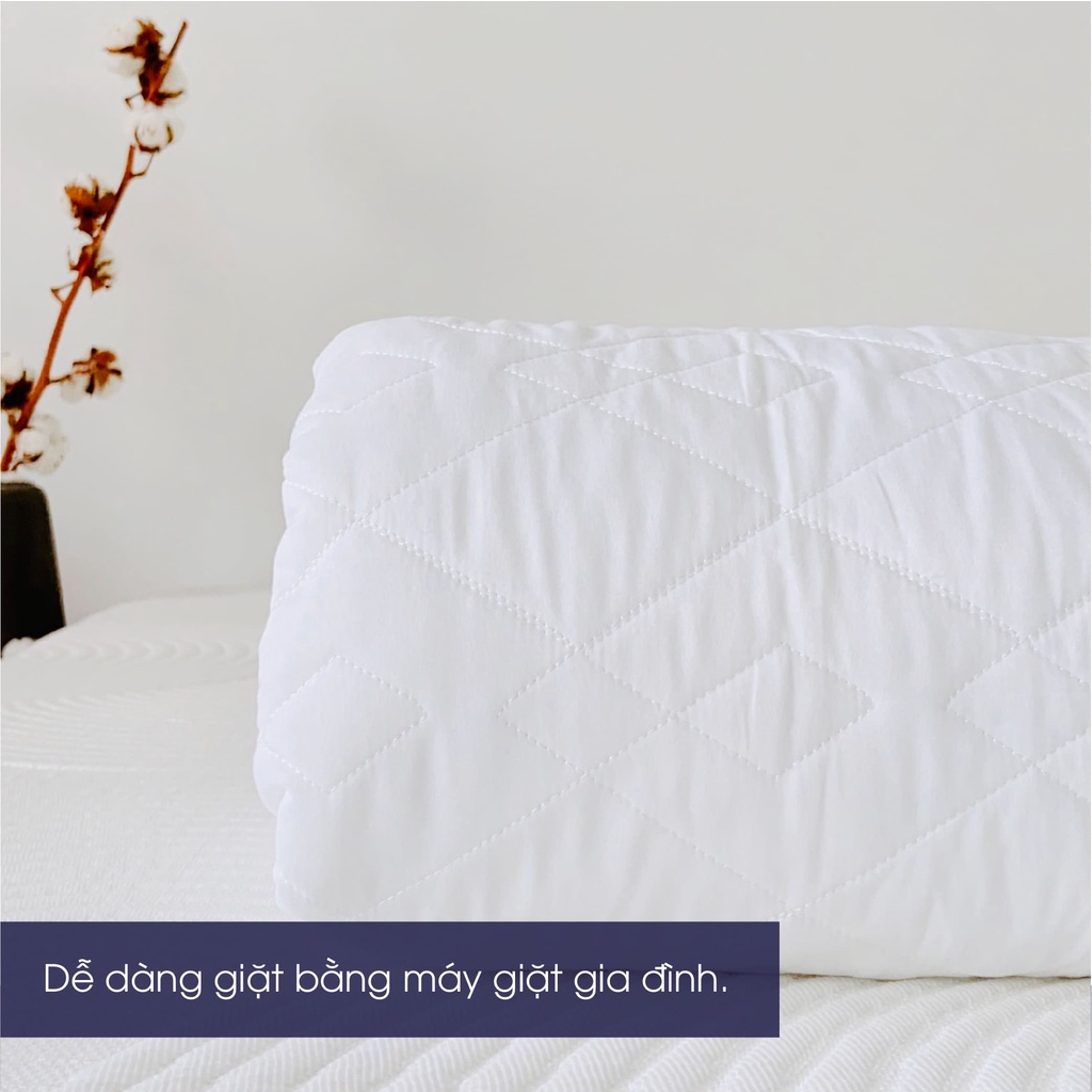 Tấm bảo vệ nệm CHANGMI 100% cotton ngăn mùi chống thấm 120x200cm