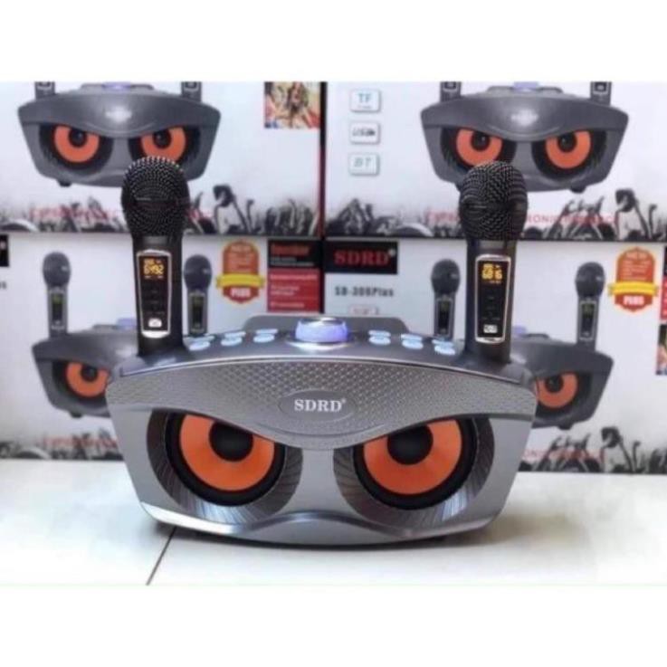 Loa karaoke mini SD 306 Plus bản mới nhất- kèm 2 Mic không dây | BH 6 tháng