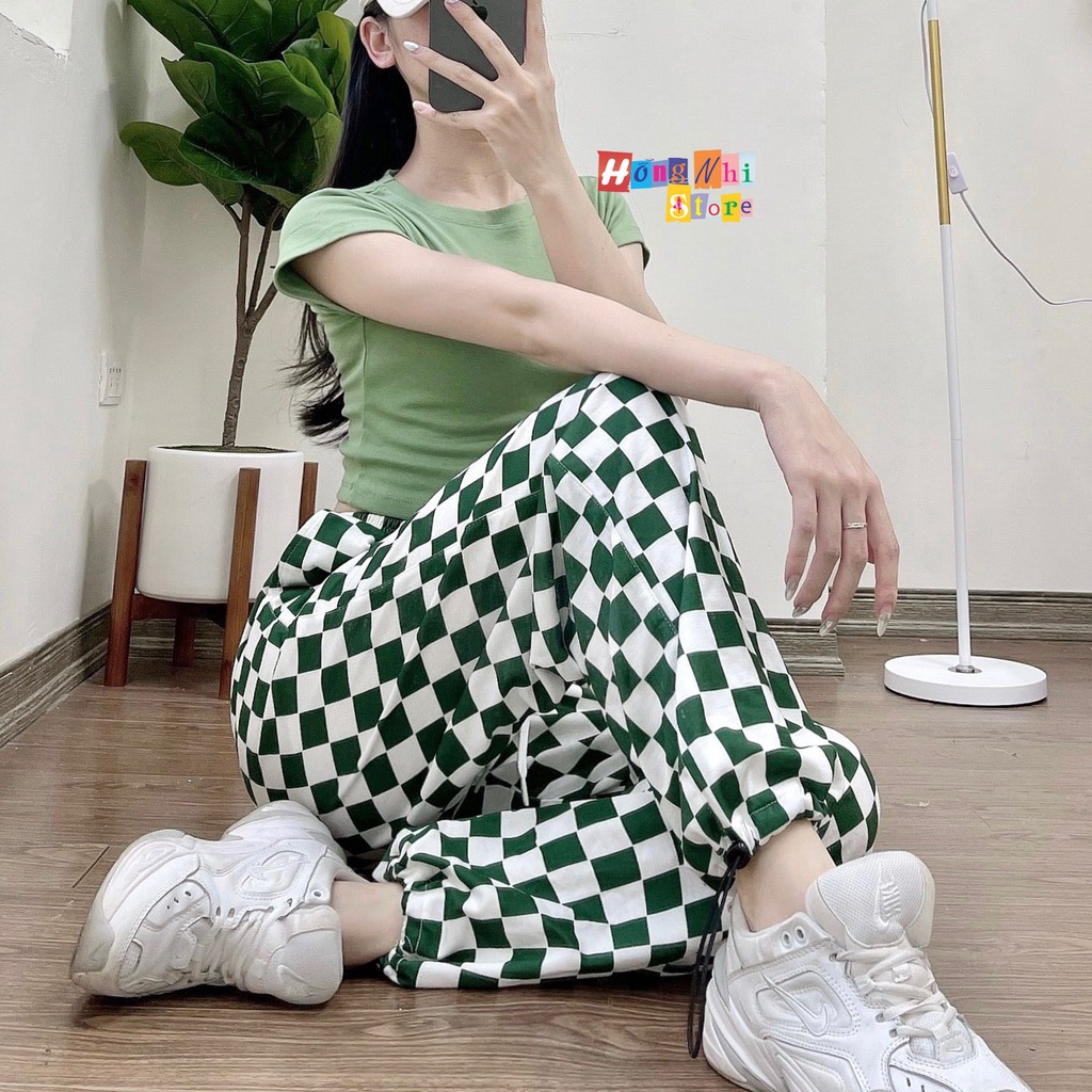 Set Bộ Áo Croptop Body Phối Quần Jogger 3D Dây Rút Lai Dáng Rộng Ulzzang - MM