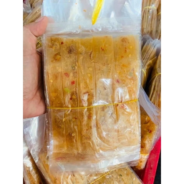 Bánh tráng dẻo tôm cuốn hành phi thập Cẩm