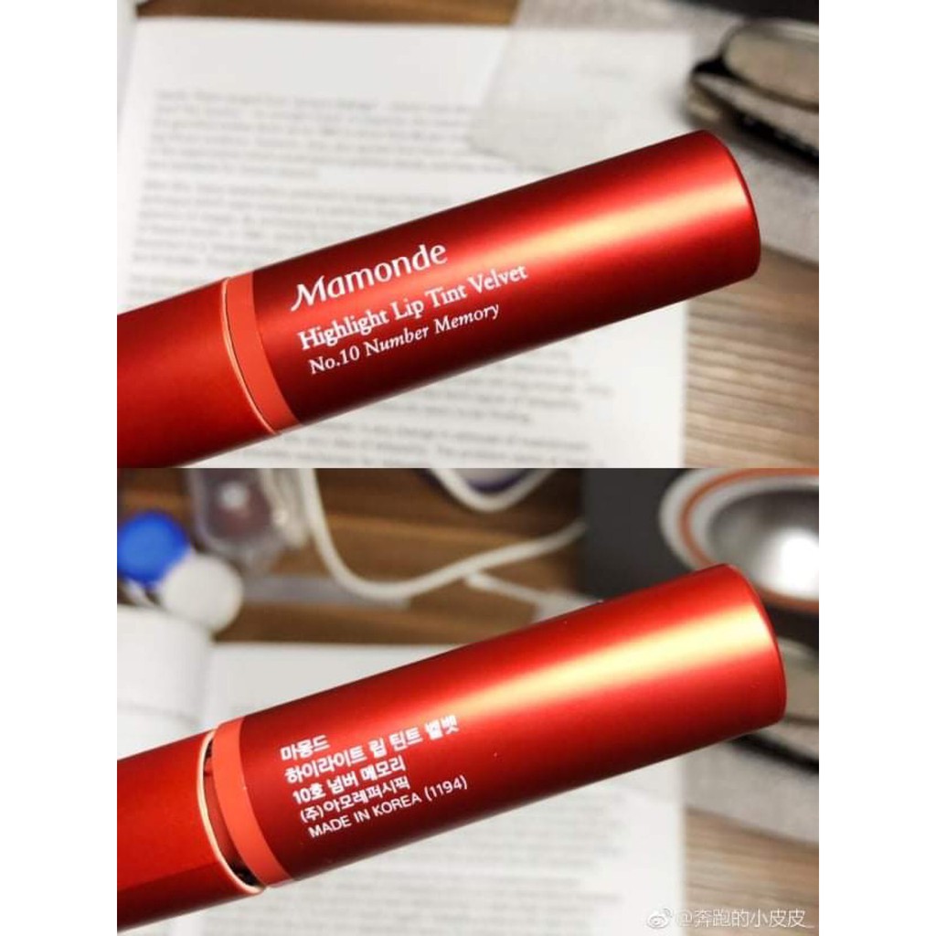 Son Mamonde Highlight lip tint Velvet màu 10