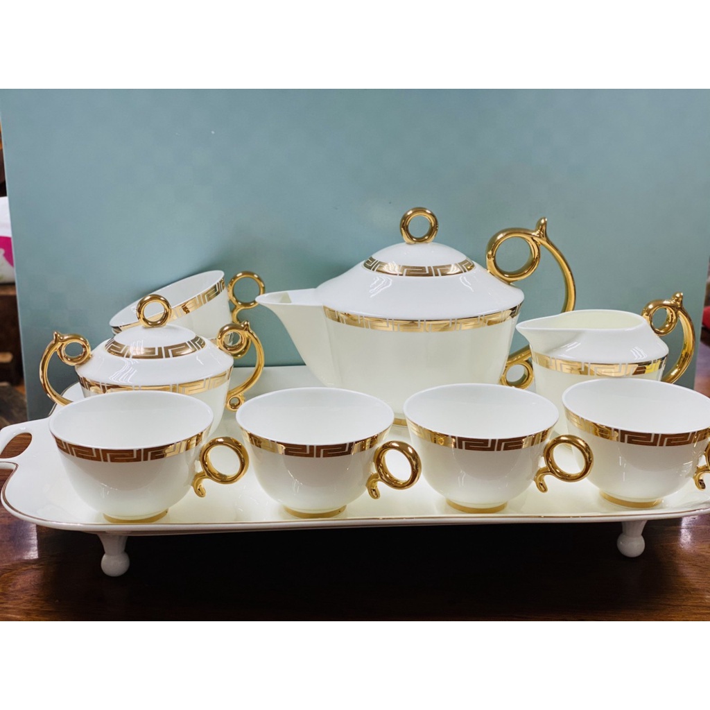 [ cam kết như hình ] Bộ bình cốc khay cao kèm phụ kiện cao cấp