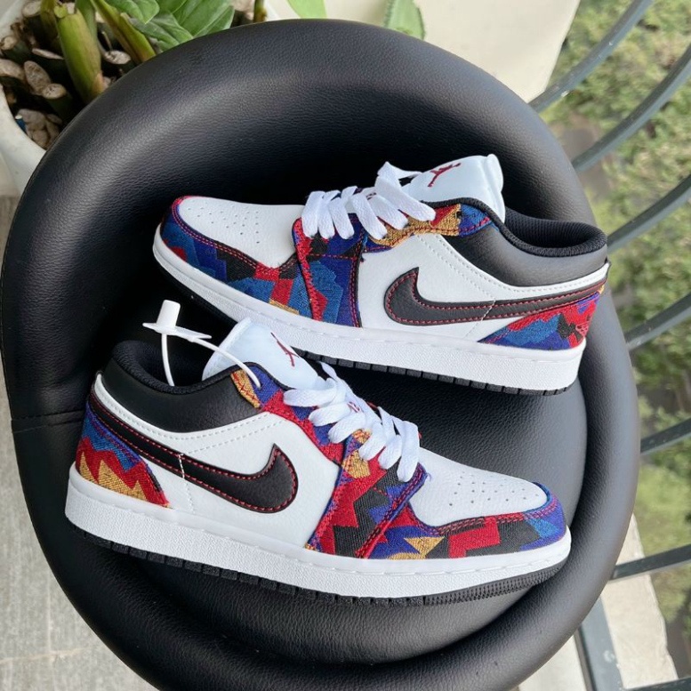 Giày 𝐉𝐨𝐫𝐝𝐚𝐧 Thổ Cẩm Cổ Thấp - Sneaker Unisex Nam Nữ Hàng cao cấp bản Trung hottrend 2023