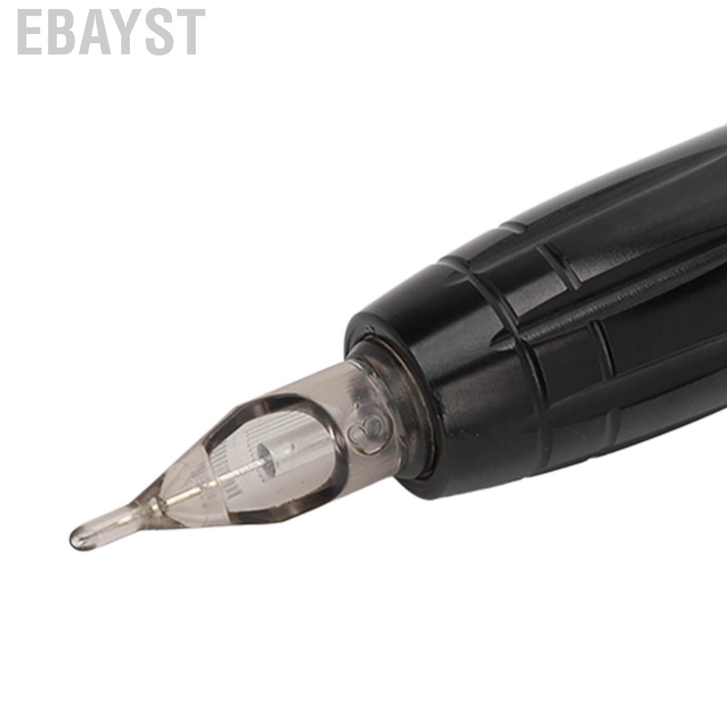 Ebayst Rotary Cartridges Tattoo Pen Aluminum Alloy Black Lightweight High Speed Adjustable Machine with RCA Cord