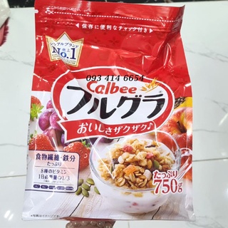 Ngũ Cốc Trái Cây Calbee Nội Địa Nhật Bản 750gr HÀNG MỚI VỀ_ Mẫu Mới