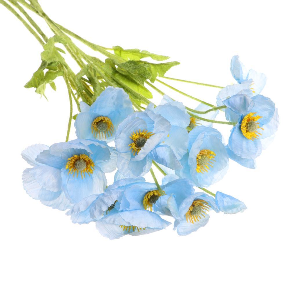 HECCEH Hoa Anh Túc Nhân Tạo Chất Lượng Cao Dùng Để Trang Trí DIY