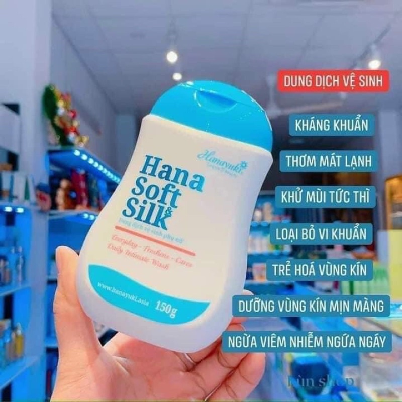 ( 150G - HÀNG CHÍNH HÃNG ) Dung dịch vệ sinh Hana Sorf Silk thoải mái, tươi tắn suốt 24 giờ - CO028